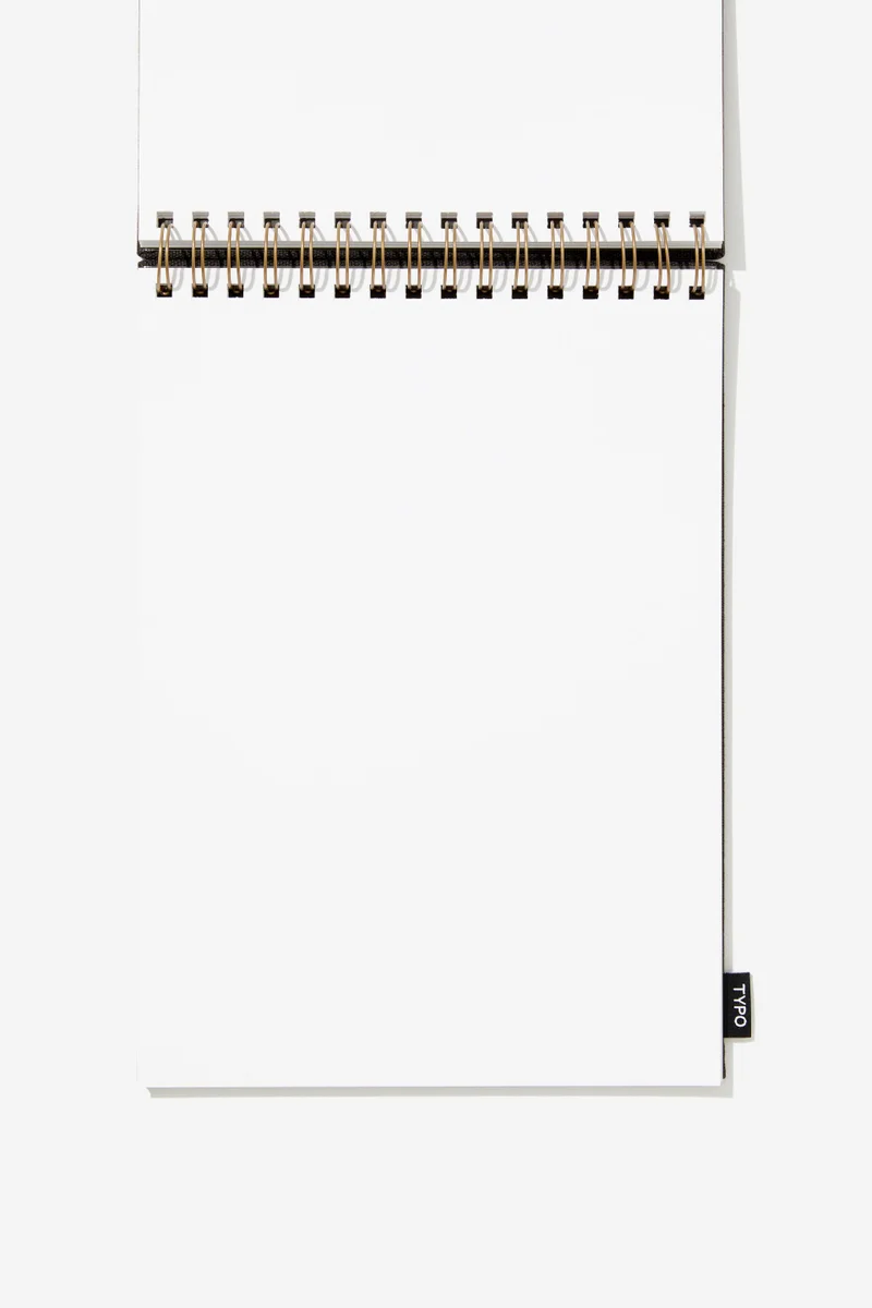Typo A5 Spiral Sketch Book